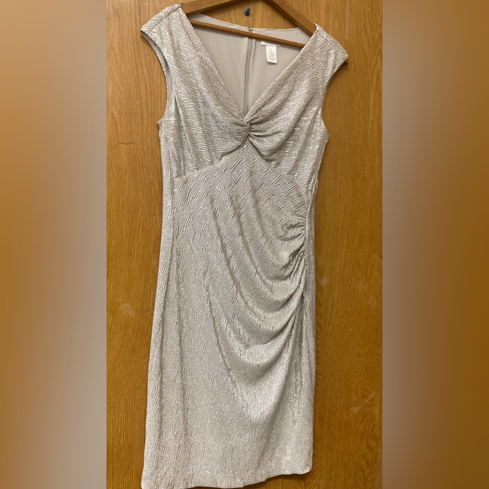Cache shiny silver dress